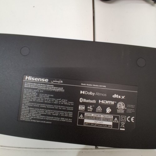 4PC HISENSE 5.1.4CHANNEL SURROUND SOUND SOUNDBAR WITH WIRELESS REAR SPEAKERS AND SUBWOOFER - BLACK (MODEL: AX5140Q) image 9