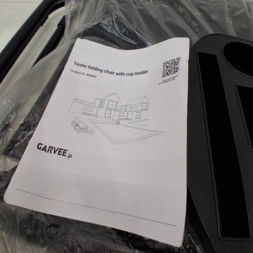 GARVEE FOLDING ZERO GRAVITY CHAIR WITH CUP HOLDER 42.5" - BLACK (MODEL: PPG_34BT3QJV) image 4