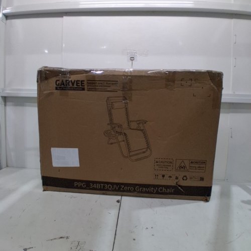 GARVEE FOLDING ZERO GRAVITY CHAIR WITH CUP HOLDER 42.5" - BLACK (MODEL: PPG_34BT3QJV) image 5