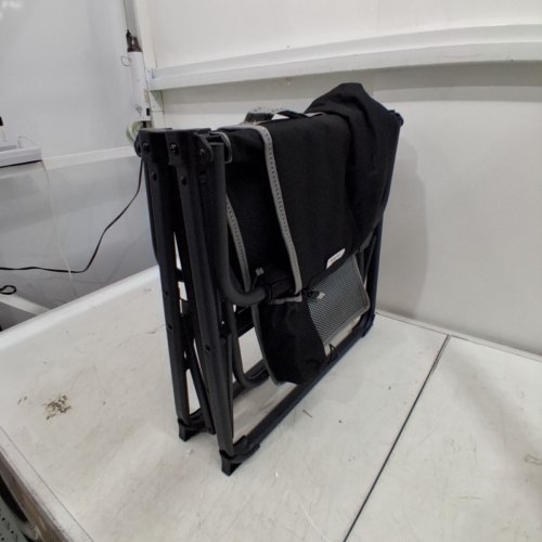 SUNNYFEEL FOLDABLE HEATED USB POWERED CAMPING CHAIR WITH SIDE TABLE AND STORAGE POUCHES - 300LBS CAP - BLACK/GREY(MODEL: ‎AC3008L) image 5