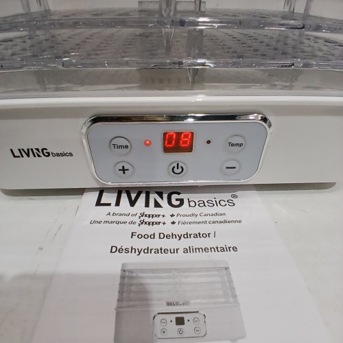 LIVING BASICS 5-TRAY, 72H TIMER, AND TEMPERATURE CONTROL FOOD DEHYDRATOR -(MODEL: GGJ-320B) image 2