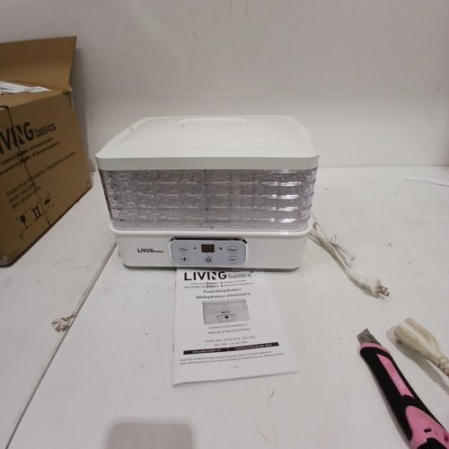 LIVING BASICS 5-TRAY, 72H TIMER, AND TEMPERATURE CONTROL FOOD DEHYDRATOR -(MODEL: GGJ-320B) image 4