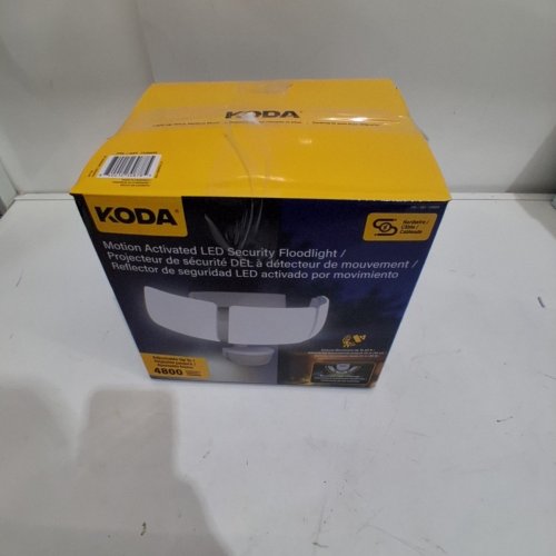 KODA MOTION-ACTIVATED LED SECURITY FLOOD LIGHT - 4800LM - WHITE (MODEL: 1938035/LM030878) image 5