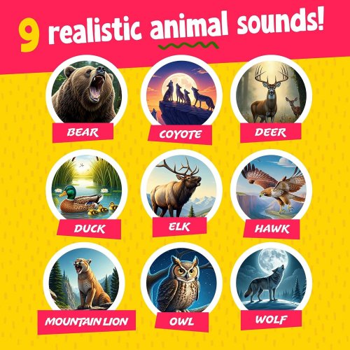 KIDS MINI EXPLORER RECHARGEABLE WILD WHISTLE ANIMAL CALLER TOY WITH 9 REALISTIC ANIMAL SOUNDS (ITEM: MINIEX-011) image 2