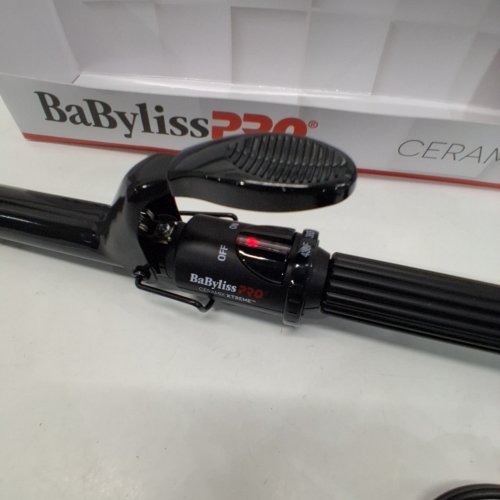 BABYLISSPRO CERAMIC CURLING IRON WITH SPRING HANDLE - 1" - BLACK (MODEL: BABC100SNC) image 2