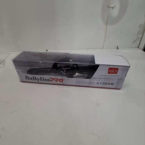 BABYLISSPRO CERAMIC CURLING IRON WITH SPRING HANDLE - 1" - BLACK (MODEL: BABC100SNC) image 4