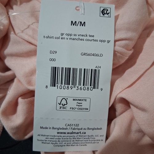 WOMEN'S GEORGE V-NECK SHORT-SLEEVE T-SHIRT - MEDIUM - PINK (STYLE: GRS60406LD) image 2