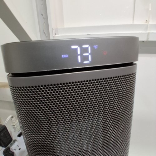 DREO SPACE HEATERS FOR INDOOR USE - 70°OSCILLATION, 12H TIMER, 5 MODES - 11" - BLACK/SILVER - (MODEL: DR-HSH004) image 3