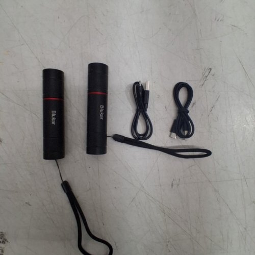 2PK BLUKAR LED RECHARGEABLE TORCH WITH 4 LIGHT MODES - 5" - BLACK (MODEL: K9130) image 3