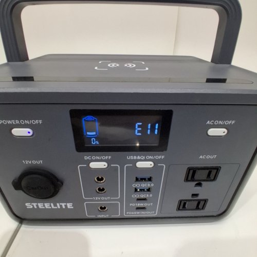 STEELITE PORTABLE POWER STATION - 192WH, 300W, 120 V - BLACK (MODEL: AZ6066) image 2
