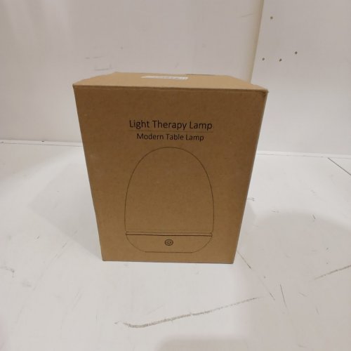 OYADISIIOP MODERN DIMMABLE REMOTE CONTROL LIGHT THERAPY TABLE LAMP - WHITE / WOOD image 4