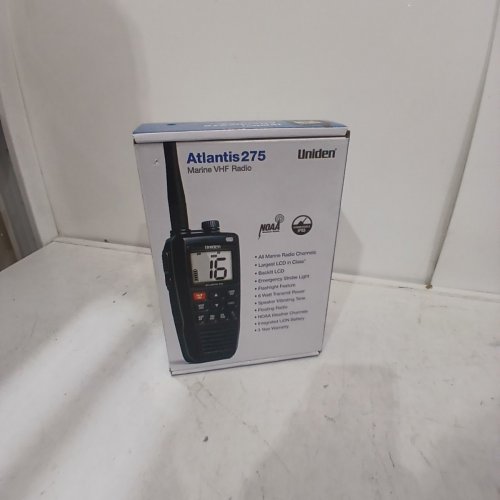 UNIDEN ATLANTIS 275 HANDHELD TWO-WAY VHF MARINE RADIO, FLOATING IPX8 SUBMERSIBLE WATERPROOF, DUAL-COLOR SCREEN, ALL USA/INTERNATIONAL/CANADIAN MARINE CHANNELS, NOAA WEATHER ALERT, 10 HOUR BATTERY - BLACK - (MODEL: ATLANTIS275) image 4