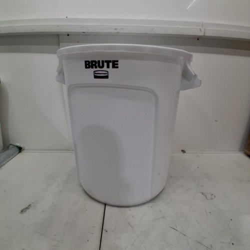 RUBBERMAID BRUTE COMMERCIAL TRASH CAN - 10 GALLON - WHITE (MODEL: FG261000WHT) image 2