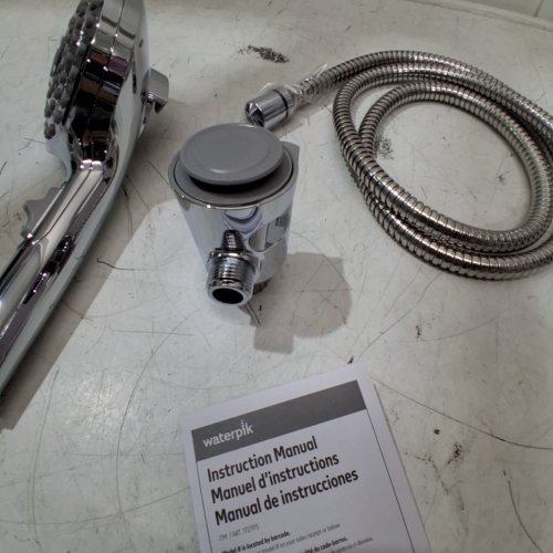 WATERPIK DUAL DOCK HANDHELD SHOWERHEAD KIT - 5.2" X 4.5" X 10.5" - CHROME (MODEL: VOD-763M) image 3