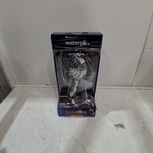 WATERPIK DUAL DOCK HANDHELD SHOWERHEAD KIT - 5.2" X 4.5" X 10.5" - CHROME (MODEL: VOD-763M) image 5