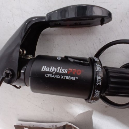 BABYLISSPRO CERAMIC CURLING IRON WITH SPRING HANDLE - 1" - BLACK (MODEL: BABC100SNC) image 4