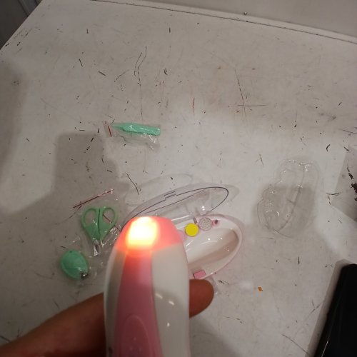 BABY ELECTRIC MANICURE SET - PINK / WHITE image 2
