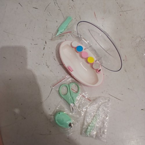 BABY ELECTRIC MANICURE SET - PINK / WHITE image 5