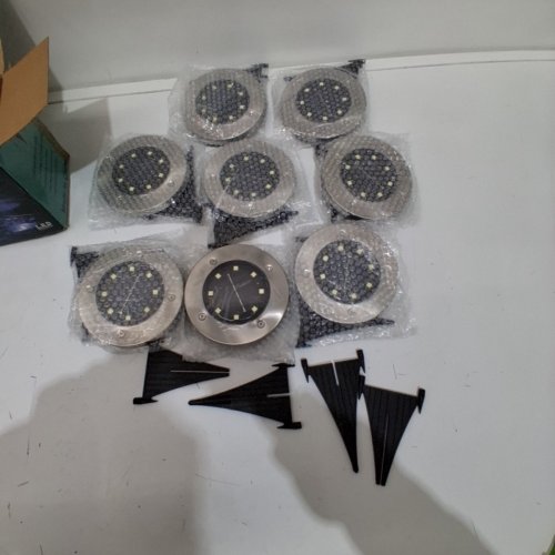 8PK JOOMER WATER PROOF SOLAR LAWN LIGHTS - SILVER image 3