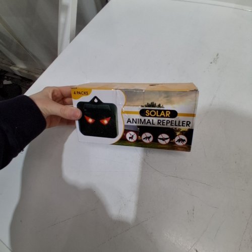 4PK KEXMY SOLAR ANIMAL REPELLER - BLACK (MODEL: 209) image 3