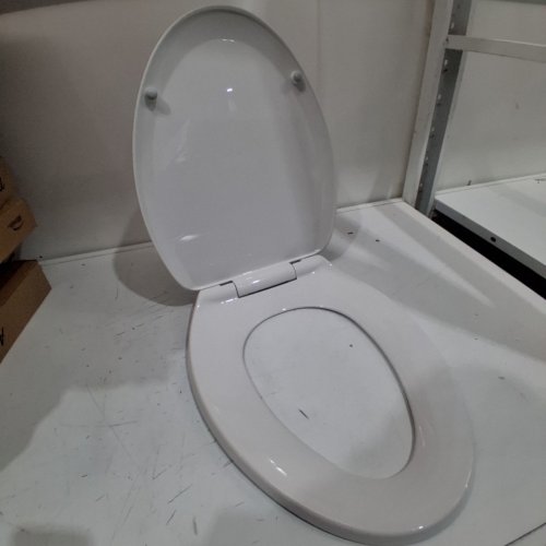AMERICAN STANDARD ELONGATED SLOW-CLOSE TOILET SEAT - 16.5" X 13" - WHITE - (MODEL: 5503A00B.020) image 2