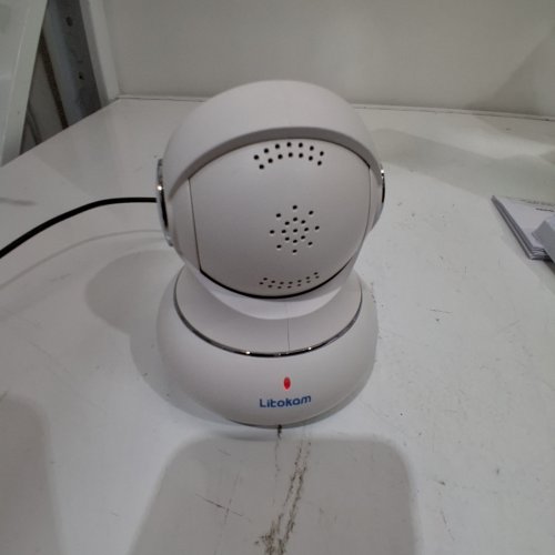 LITOKAM LITTLE ELF INDOOR SECURITY CAMERA - 2K RESOLUTION, 360 MOTION, NIGHT VISION, COMPATIBLE WITH ALEXA - WHITE (MODEL : LF-P1T) image 2
