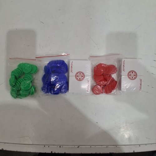 JUMBO SEQUENCE TUBE EDITION BOARD GAME WITH CUSHIONED PLAYING MAT, CARDS & CHIPS - 32" X 27" - MULTICOLOR image 3