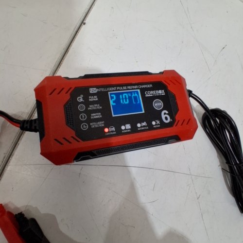 COREBOX SMART BATTERY CHARGER AND MAINTAINER - 12 V 10A; 24 V 5A - RED AND BLACK (MODEL: H-10CD) image 2