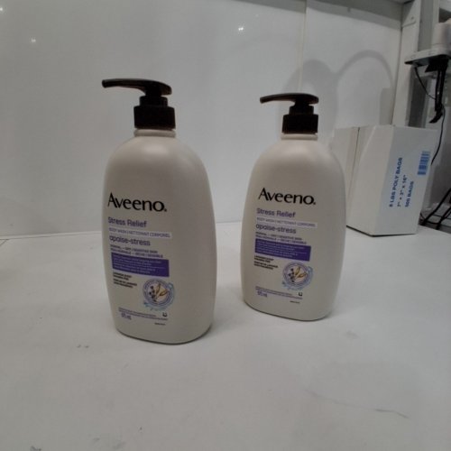 2 AVEENO STRESS RELIEF BODY WASH - LAVENDER - 975ML EACH image 2