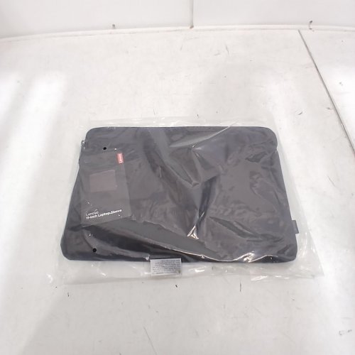 LENOVO NEOPRENE MATERIAL SOFT FLEECE LINING ZIPPERED TOP OPENING BASIC LAPTOP SLEEVE - 11" - BLACK image 2