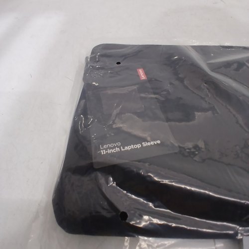 LENOVO NEOPRENE MATERIAL SOFT FLEECE LINING ZIPPERED TOP OPENING BASIC LAPTOP SLEEVE - 11" - BLACK image 3