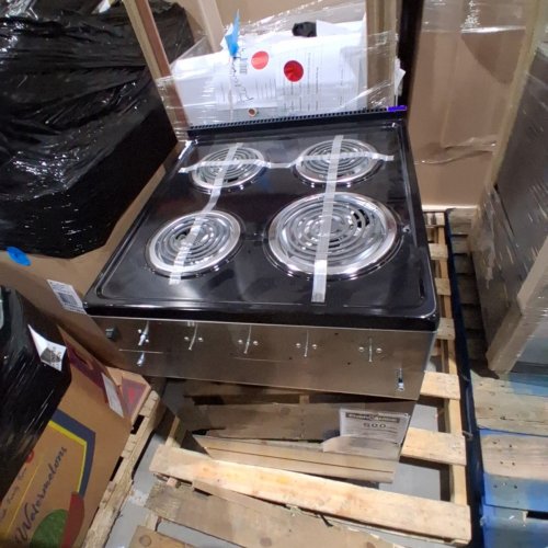 ELEMENT SLIDE-IN COIL STOVE RANGE WITH 4 BURNERS - 24" - 3.7 CU. FT - STAINLESS STEEL / BLACK (MODEL:EECR24MES-CA) image 4