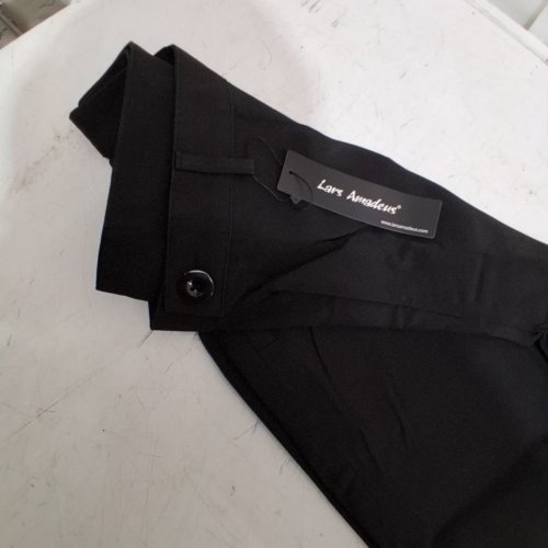 MENS LARS AMADEUS FORMAL DRESS PANTS - 42 - BLACK image 3
