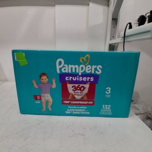 132PK PAMPERS SWADDLERS DIAPERS - SIZE 3 (1326LB) image 2