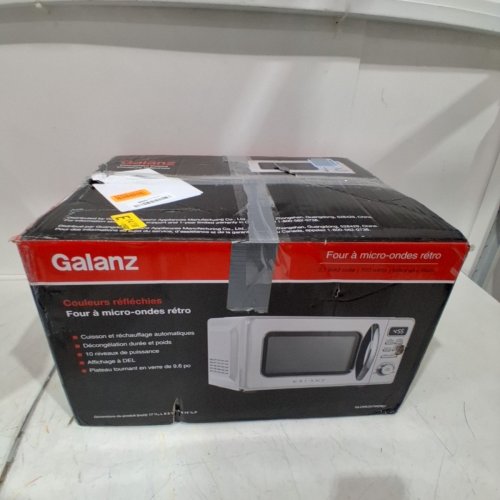 GALANZ RETRO STYLE COUNTERTOP MICROWAVE OVEN - 0.7CU.FT. - WHITE (MODEL: GLCMKZ07WER07) image 6