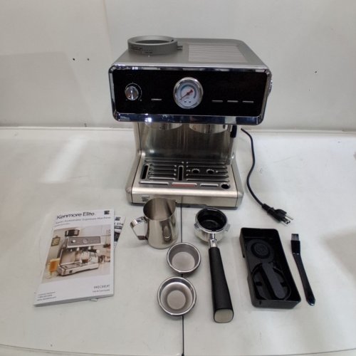 KENMORE ELITE ESPRESSO MACHINE - ATOMATIC COFFEE MACHINE | AUTO TAMPER - STAINLESS STEEL image 4
