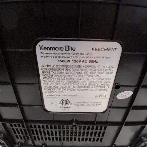 KENMORE ELITE ESPRESSO MACHINE - ATOMATIC COFFEE MACHINE | AUTO TAMPER - STAINLESS STEEL image 12