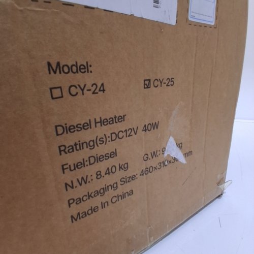 ALL-ON-ONE DIESEL HEATER WITH REMOTE CONTROL AND LCD DISPLAY WITH 5L FUEL TANK - ORANGE- (MODEL: CY-25) image 2