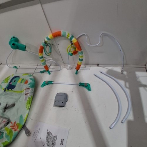BABY BRIGHT STARTS NO SLIP BOUNCER SOOTHING VIBRATIONS INFANT SEAT - RAINFOREST VIBES - MULTICOLOUR - (MODEL: 12227-ES) image 5