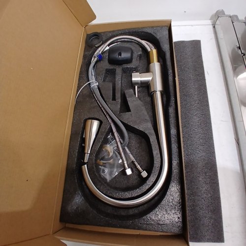 STAINLESS STEEL KITCHEN WORKSTATION SINK - APPROXIMATE 19.6" X 31.4" X 19.6" - STAINLESS STEEL (ITEM: WED01-50-70SC) image 6