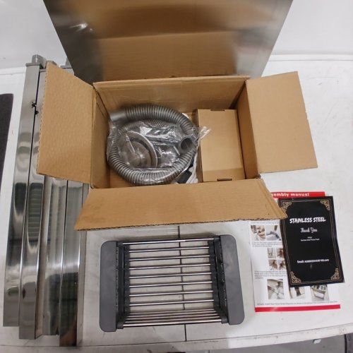 STAINLESS STEEL KITCHEN WORKSTATION SINK - APPROXIMATE 19.6" X 31.4" X 19.6" - STAINLESS STEEL (ITEM: WED01-50-70SC) image 7