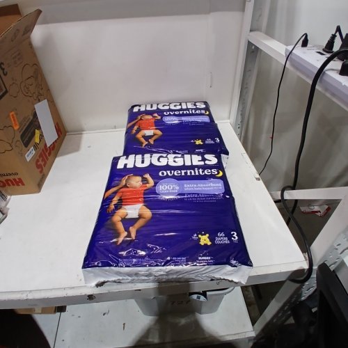 132PK HUGGIES OVERNITES NIGHT TIME BABY DIAPERS - SIZE 3 - WINNIE THE POOH - (MODEL: 5454701) image 2