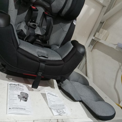 EVENFLO SYMPHONY DLX ALL-IN-ONE CONVERTIBLE CAR SEAT WITH EASY CLICK INSTALL - ASHLAND GREY (MODEL: 34612173C) image 5