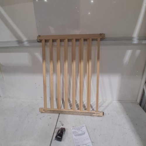 EVENFLO TOP OF STAIRS-STYLE EXTRA TALL GATE - 30" - 48" X 32" - TAN WOOD (MODEL: 10500) image 2