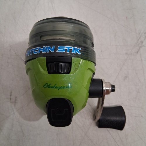 SHAKESPEARE PITCHIN STIK SPINCAST REEL - R/H - 6LBS - 3.4:1 GEAR RATIO - GREEN (MODEL: PSTKG6) image 4