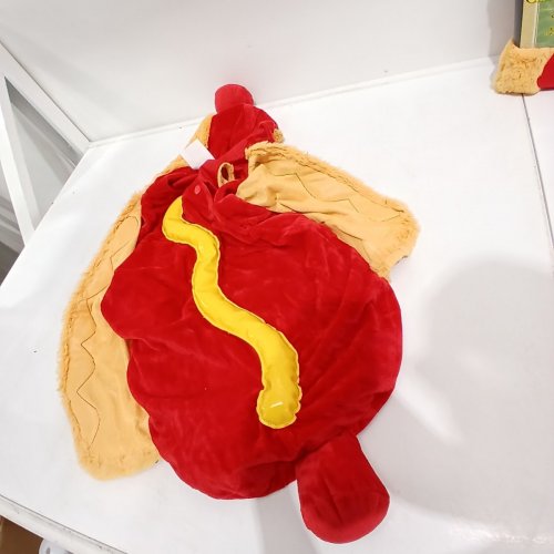 BABY HOT DOG COSTUME - 0-6 MONTHS - RED, YELLOW AND GREEN image 2
