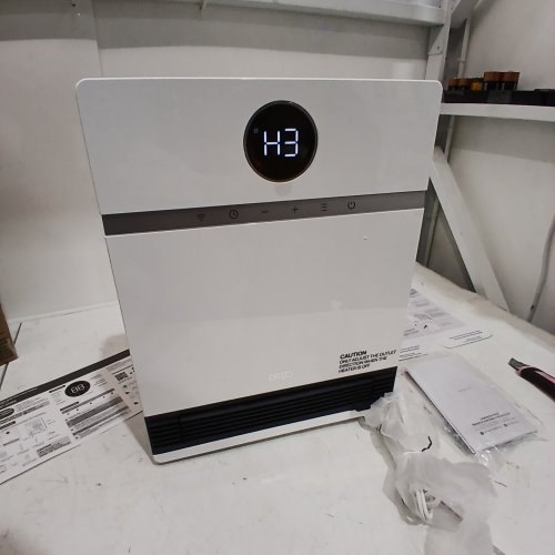 DREO SMART WALL-MOUNTED HEATER - 1500W - 16" - WHITE (MODEL:WH517S) image 2