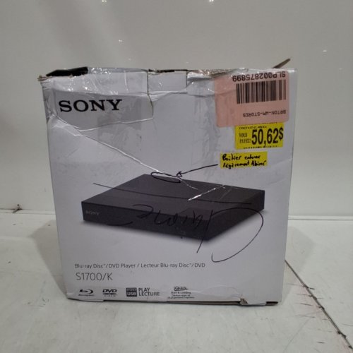 SONY BLU-RAY DISC/DVD PLAYER - BLACK (MODEL: BDP-S1700/K) image 6