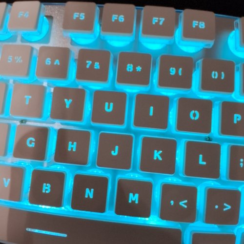 SEUNKWANG WIRED USB WITH BLUE BACKLIT COMPUTER KEYBOARD - WHITE (MODEL:GX710S) image 3