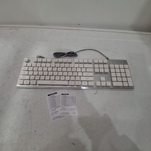 SEUNKWANG WIRED USB WITH BLUE BACKLIT COMPUTER KEYBOARD - WHITE (MODEL:GX710S) image 4